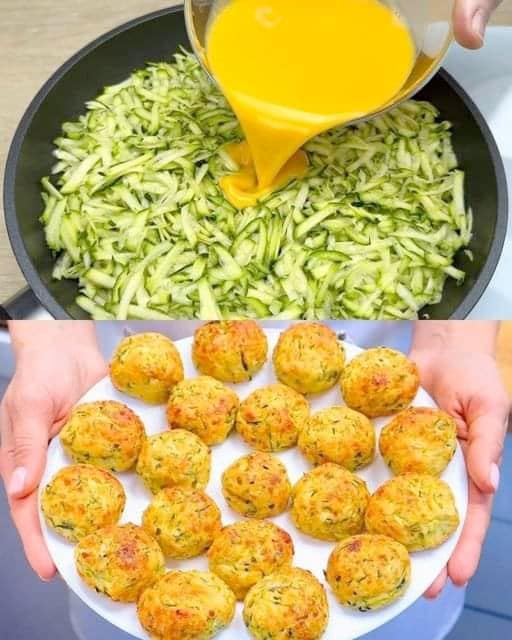 Zucchini Balls with Rice and Garlic Sauce