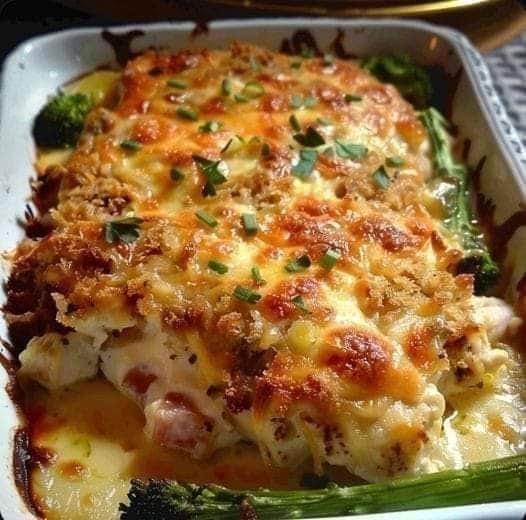 Chicken Cordon Bleu cooked in the oven