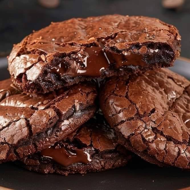 Melt into the irresistible gooey center of these Chocolate Lava Brownie Cookies – a chocoholic’s dream come true!