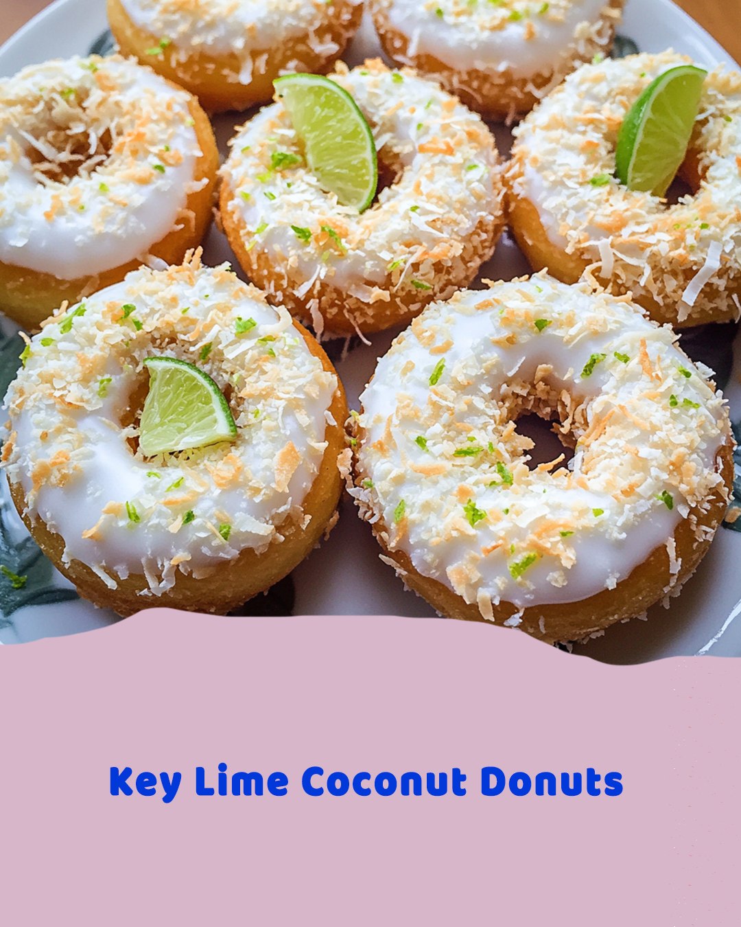 Key Lime Coconut Donuts