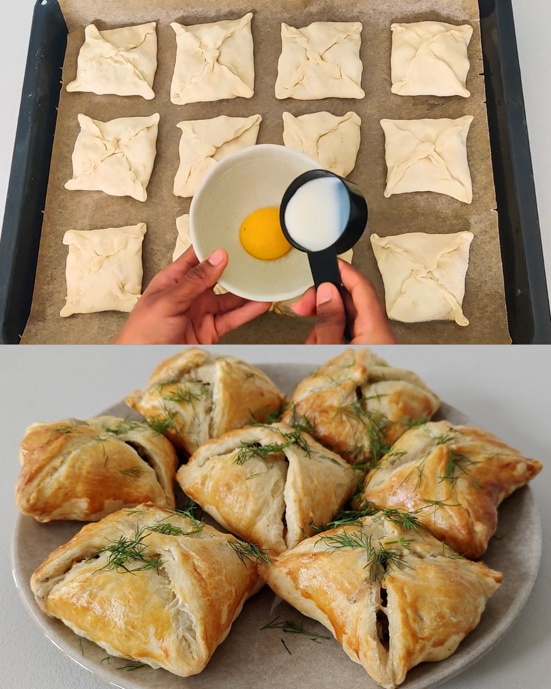 Chicken and Mushroom Puff Pastry Pies