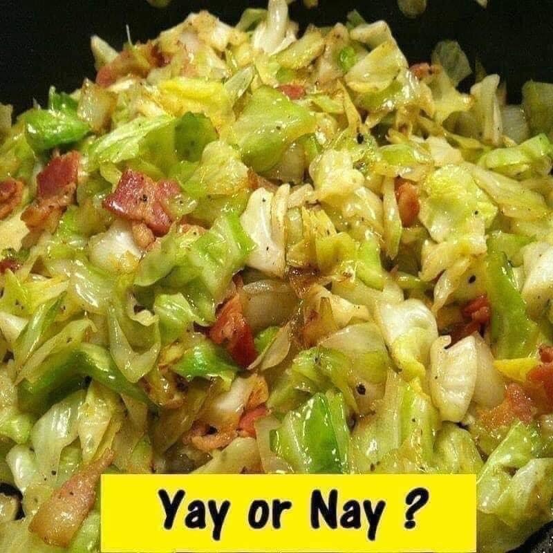 Search Results for: FRIED CABBAGE AND BACON WITH ONION