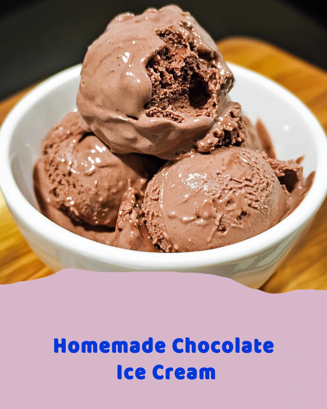 Homemade Chocolate Ice Cream