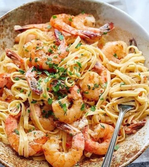 Garlic Shrimp Pasta