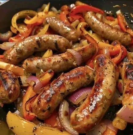 Homemade Italian Sausage, Peppers, and Onions