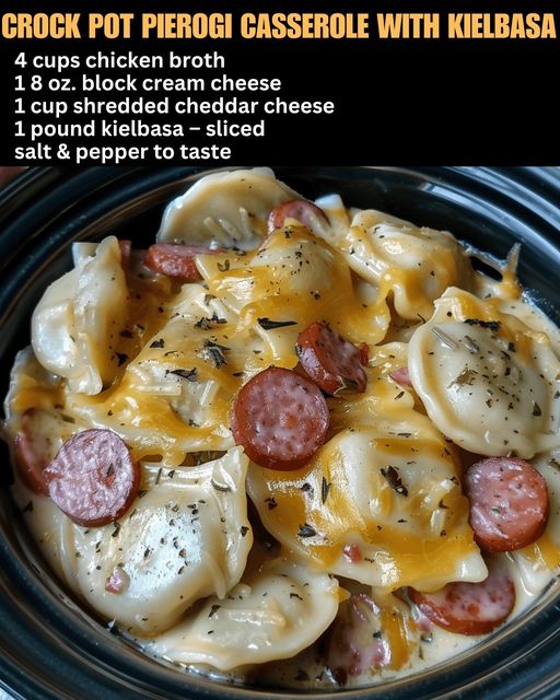 Crock pot Pierogi Casserole with Kielbasa recipes