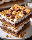 Gooey S’mores Chocolate Bars