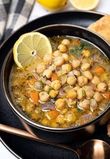 Greek Chickpea Soup with Lemon (Revithia):