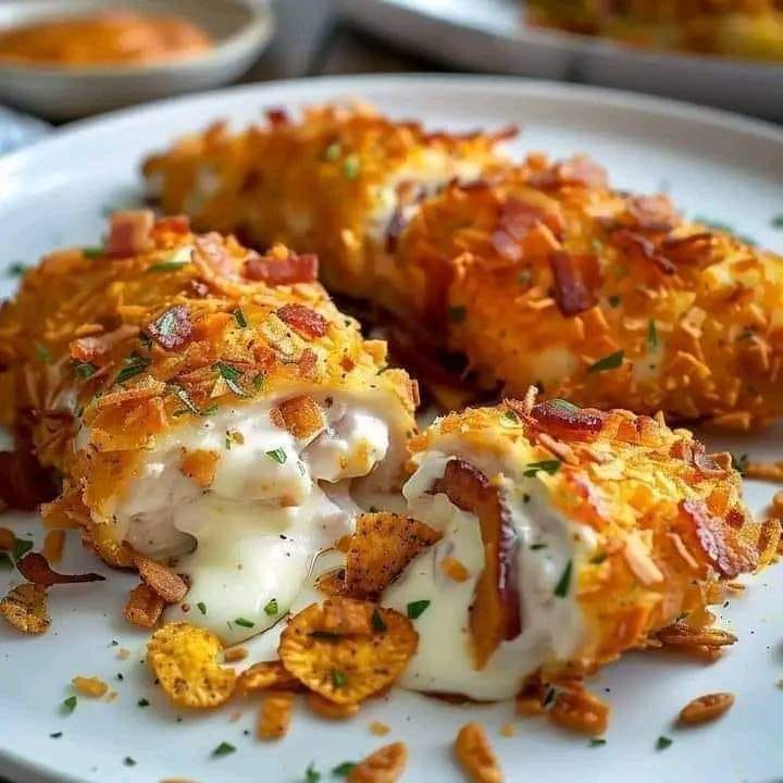 Cream Cheese & Bacon Stufted Doritos Chicken