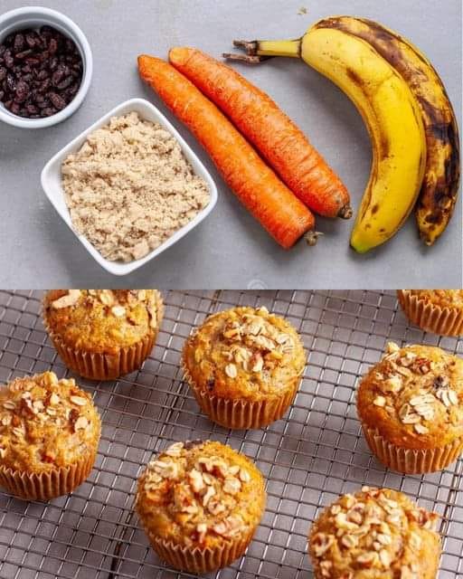 Banana and Carrot Muffins