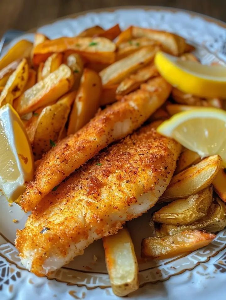 WOULD YOU EAT THESE CRUNCHY FISH FINGERS WITH POTATO WEDGES