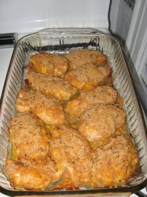 Crispy Cheddar Chicken- Baked!!