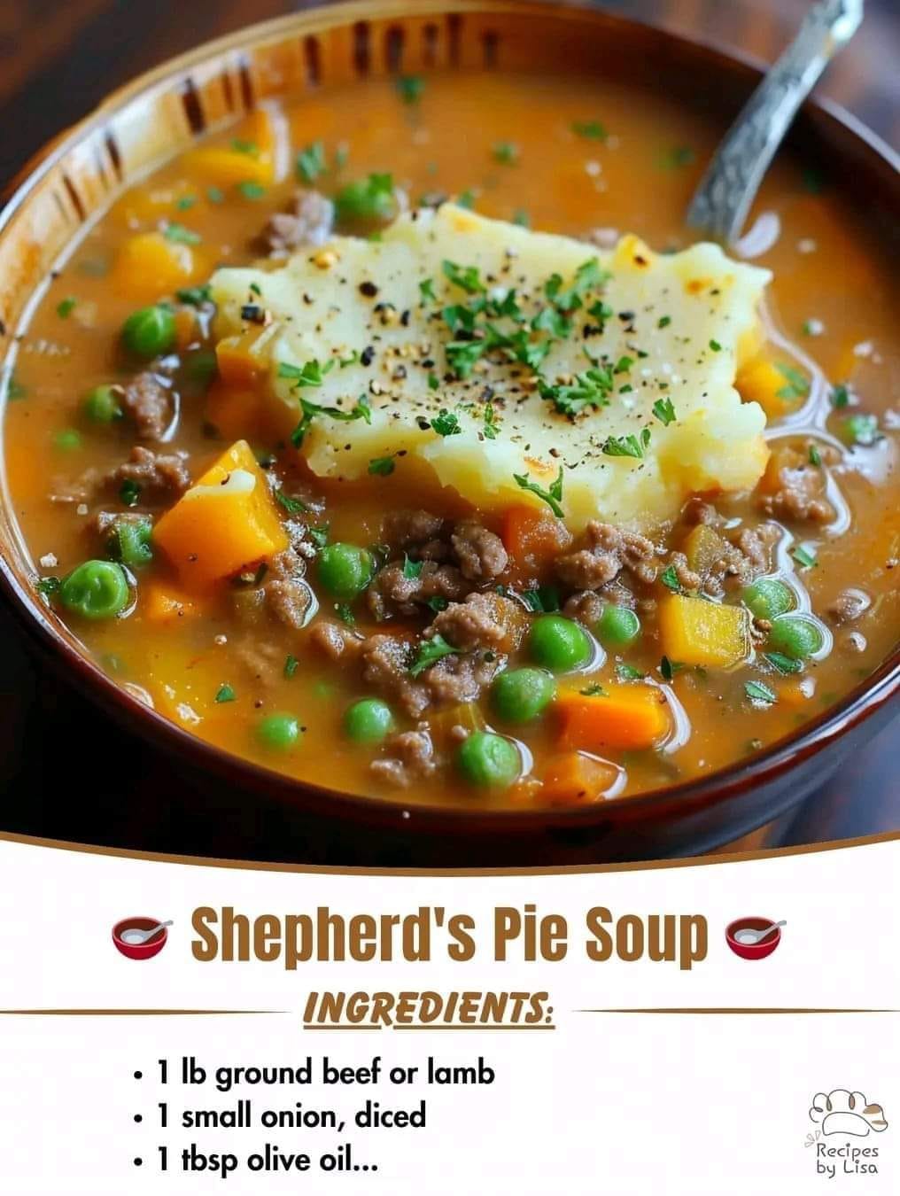 Shepherd’s Pie Soup – Cozy Comfort in a Bowl!