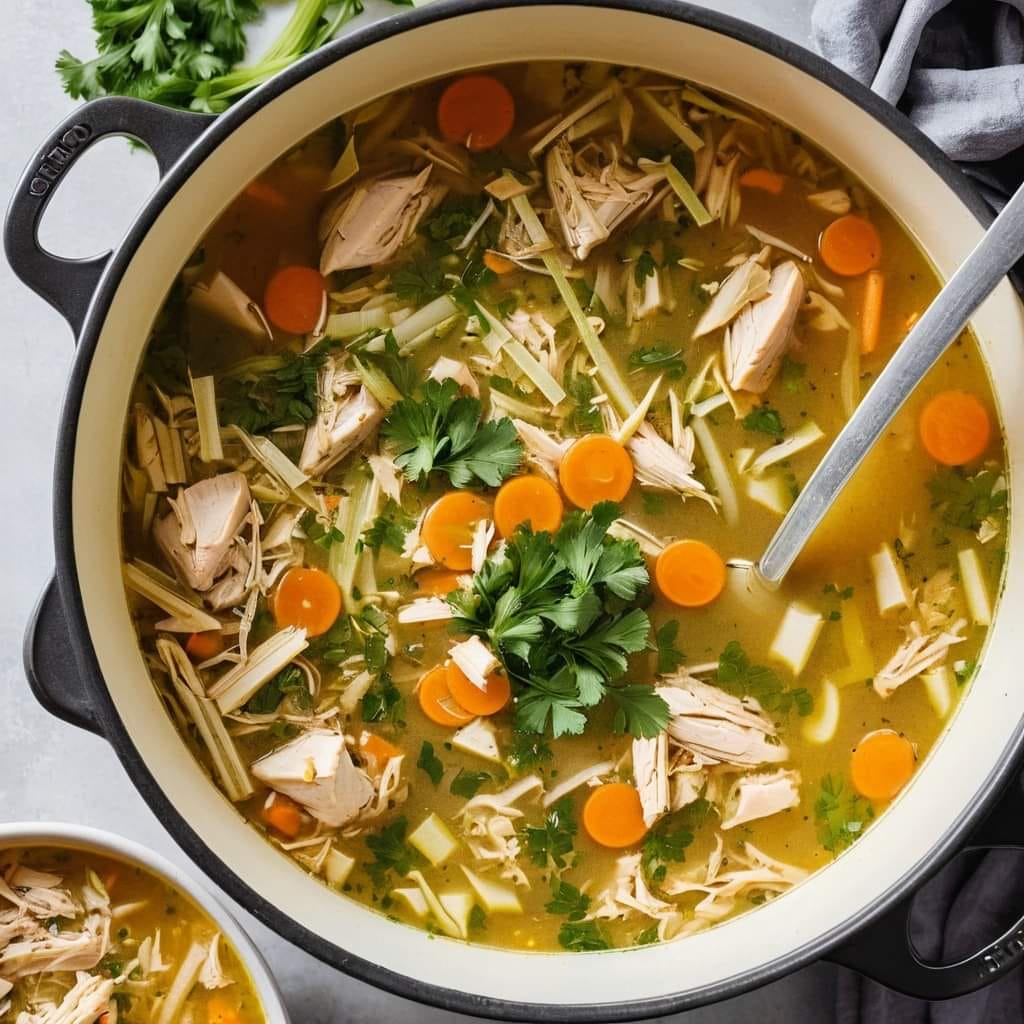 Anti Inflammatory Chicken Soup with Turmeric