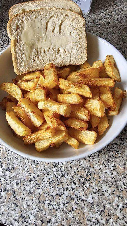 Homemade air fryer Chips