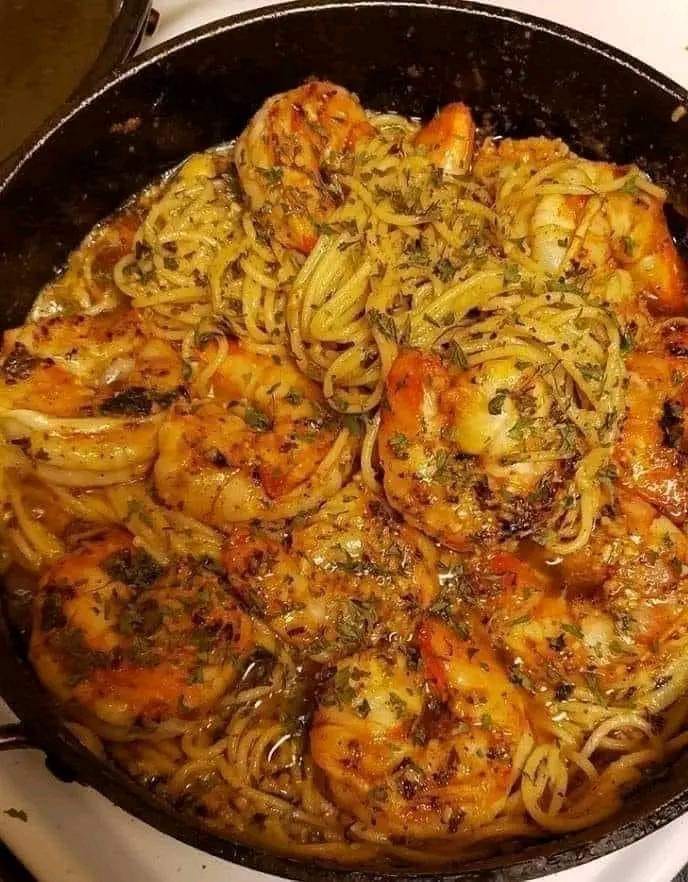 Garlic Shrimp Pasta