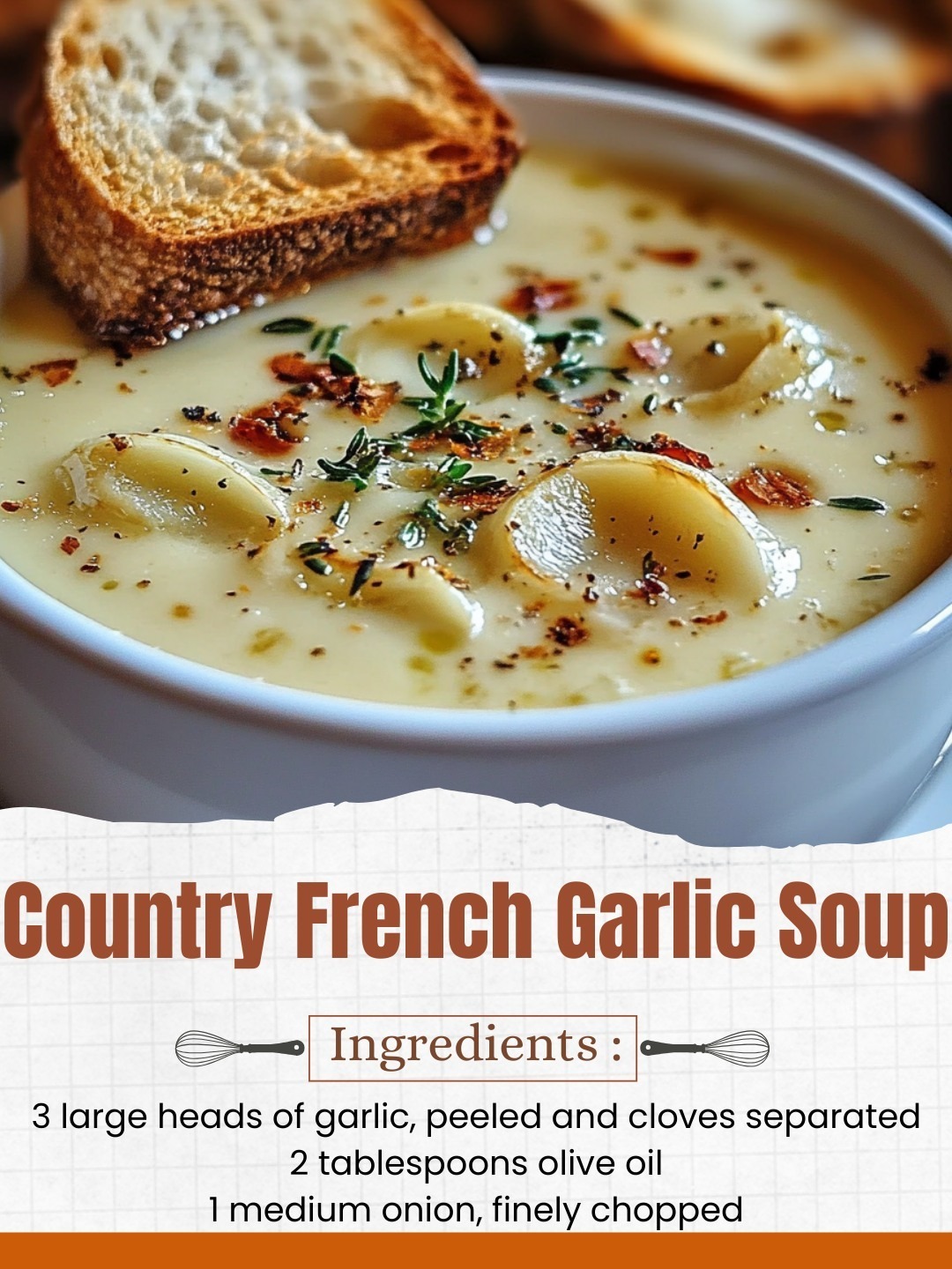 Country French Garlic Soup