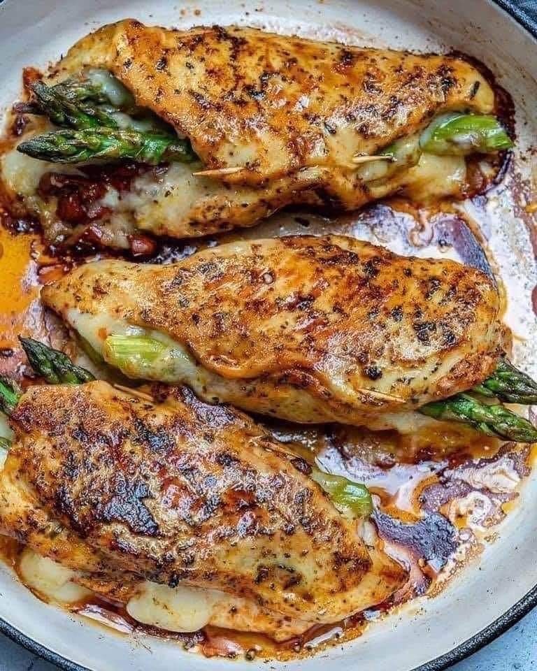 ASPARAGUS STUFFED CHICKEN BREAST – Amazing!