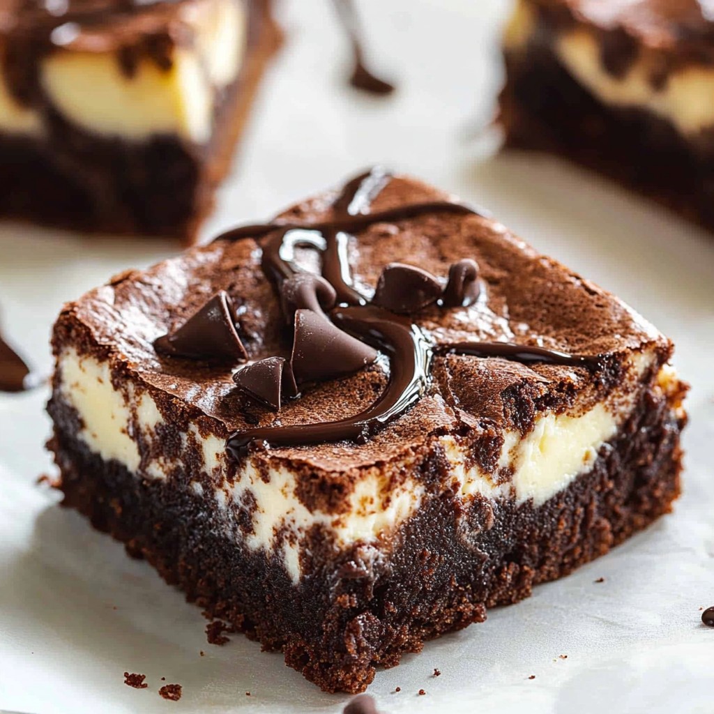 1. Chocolate Cheesecake Brownies