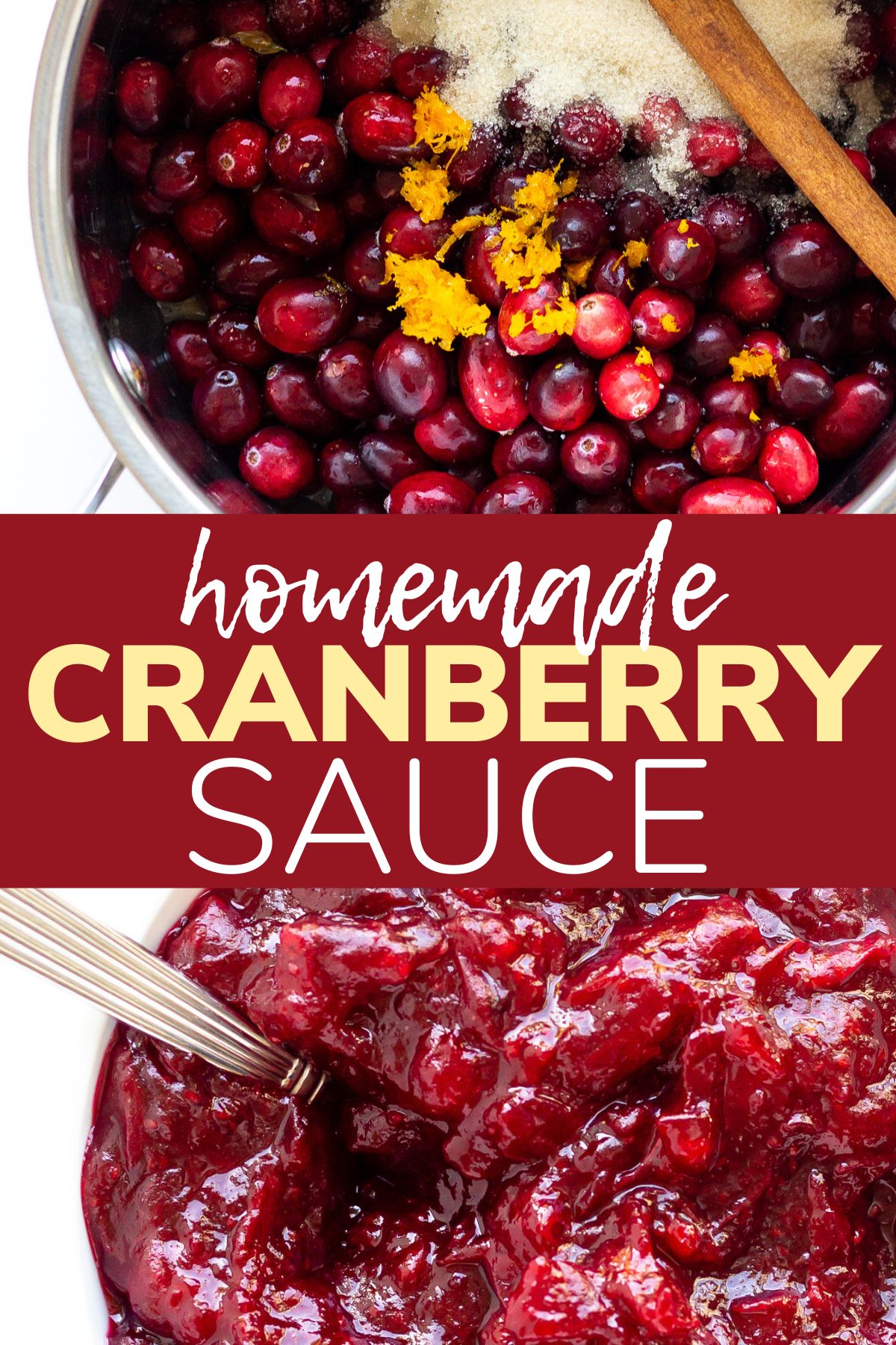 homemade cranberry orange sauce