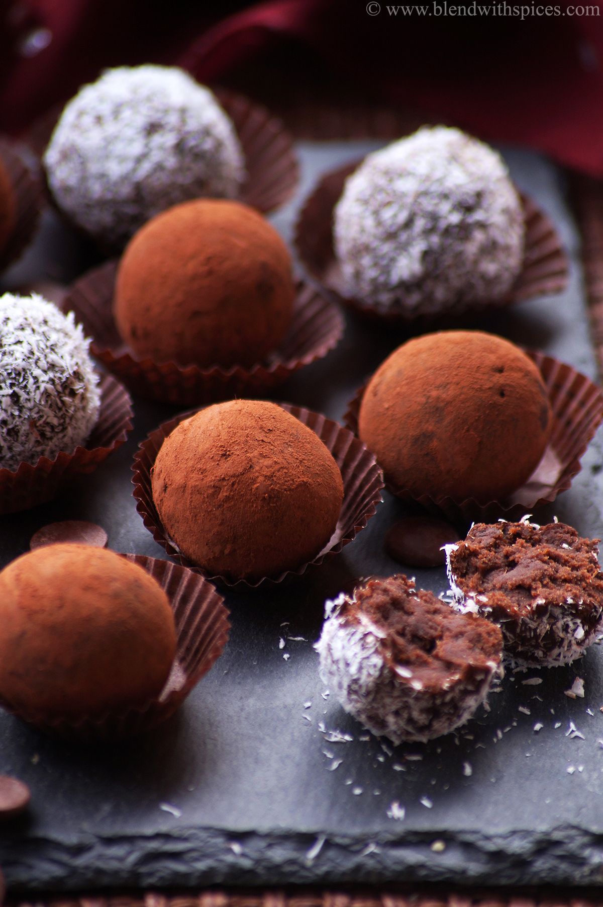 Healthy Chestnut Chocolate Truffles