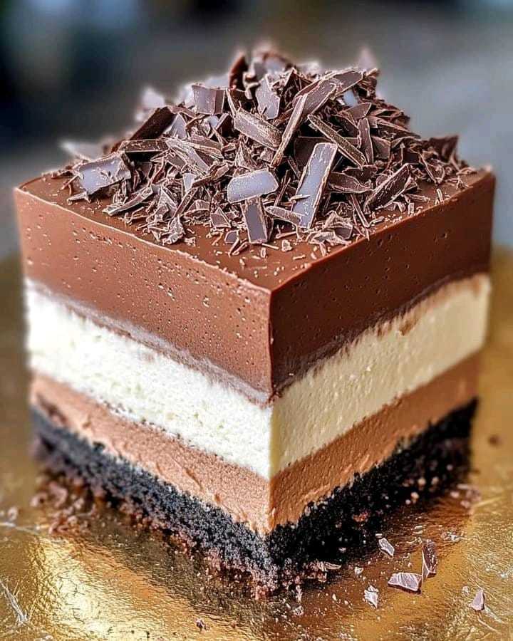 Triple Chocolate Mousse Cake