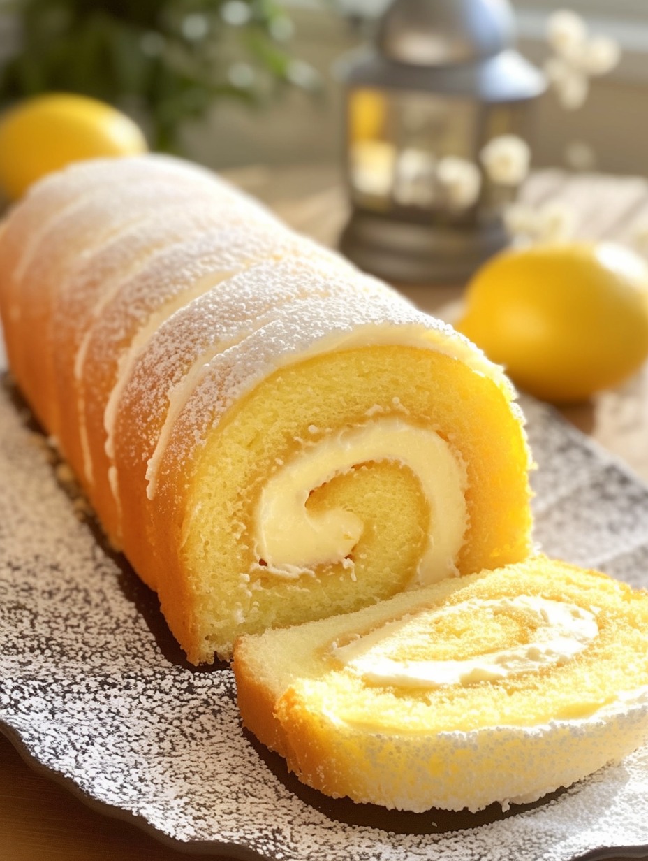 Lemon Cream Swiss Roll