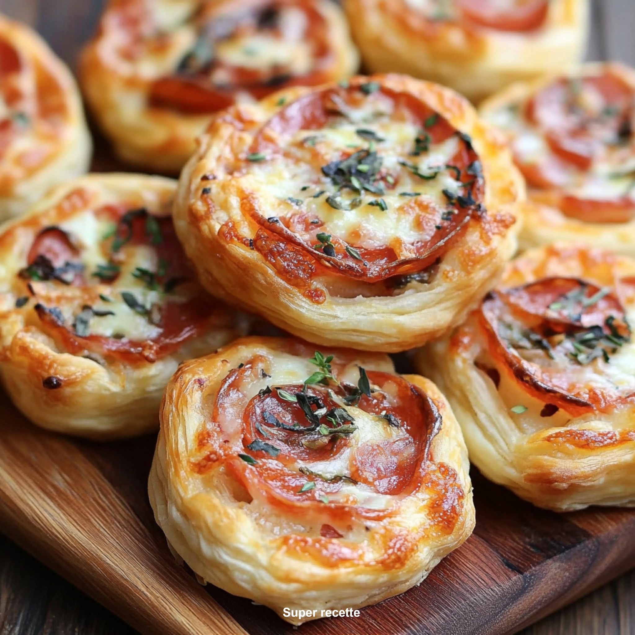 Mini Puff Pastry Pizzas