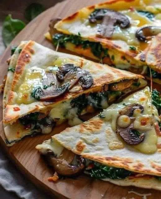 Baked Spinach Mushroom