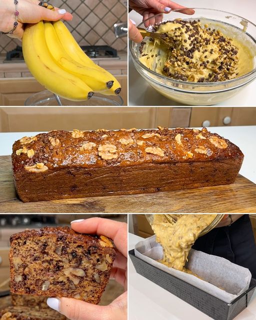 Banana bread: a typical Anglo-Saxon recipe that keeps it soft and moist