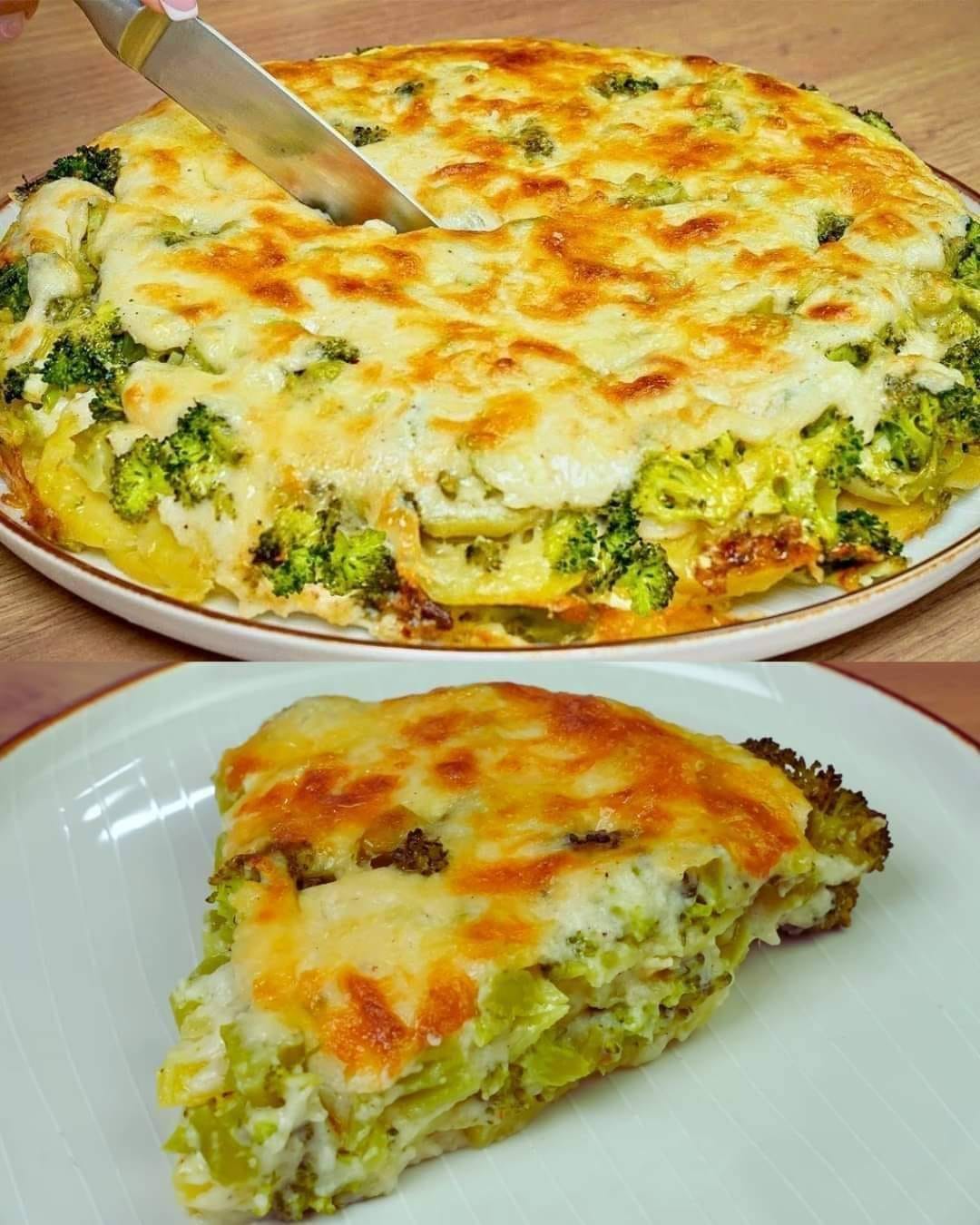 Broccoli and Potato Bake with Creamy Herb Sauce