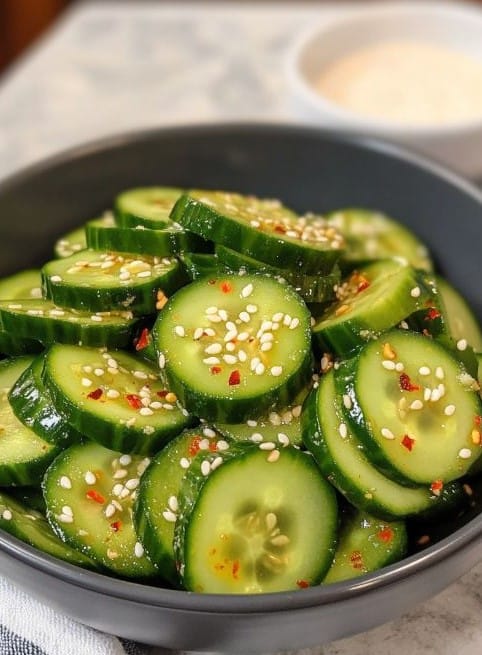 Refreshing & Spicy Korean Cucumber Salad Recipe