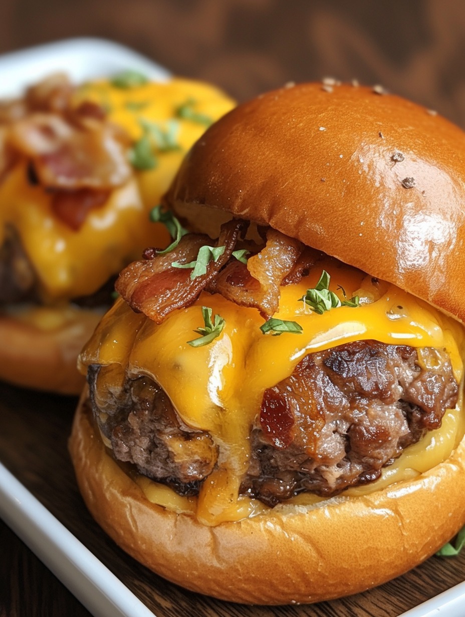 Bacon Cheeseburger Garlic Bombs