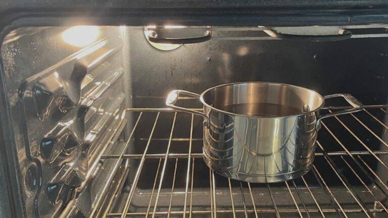 How to clean and descale your oven using the pot method