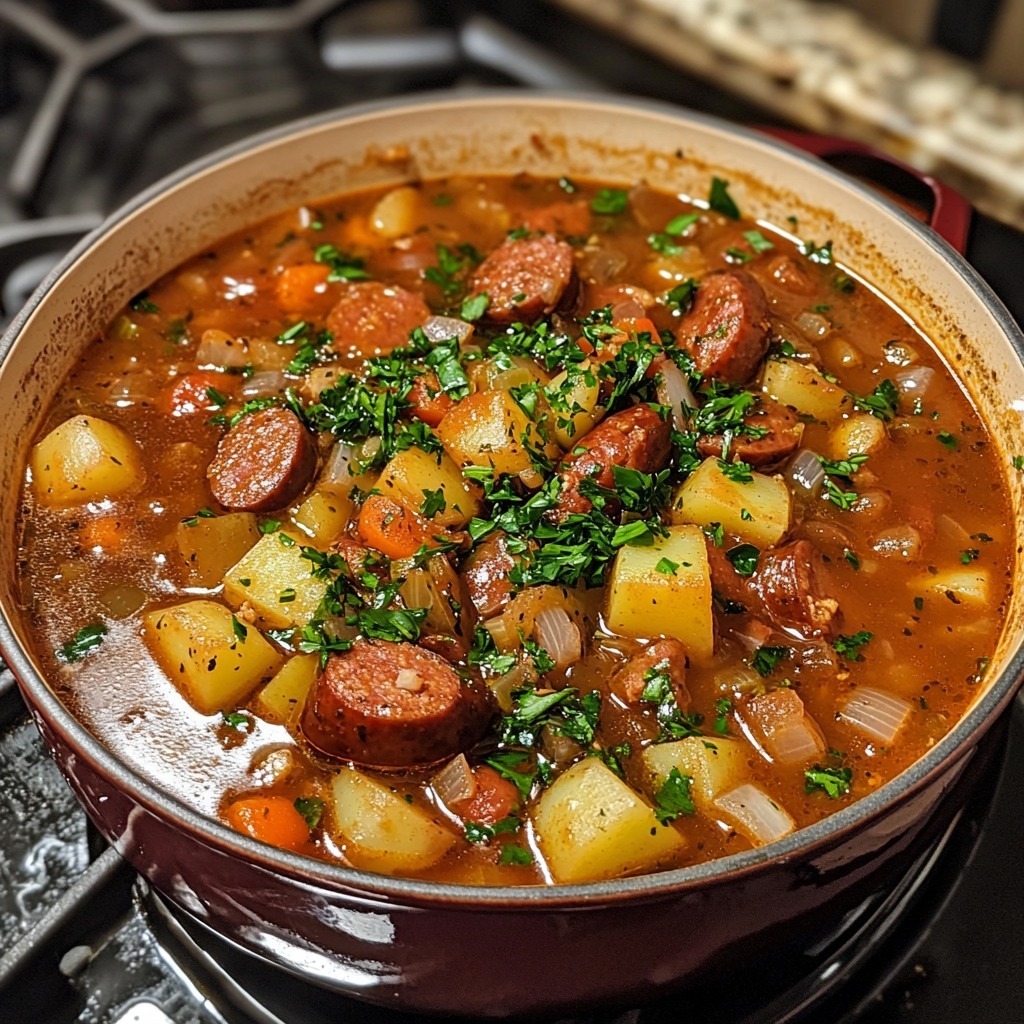 Kielbasa potato soup creamy