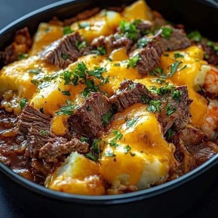 Cheddar Potato Casserole in the Slow Cooker: