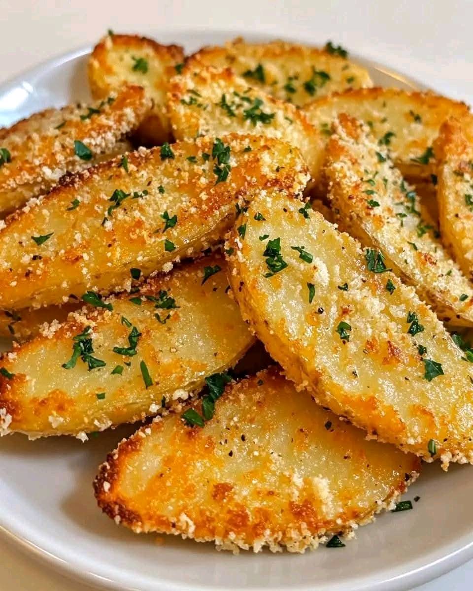 Baked Garlic Parmesan Potato Wedges