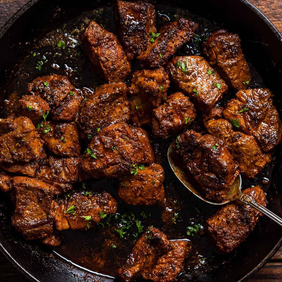 Steak Bites with Garlic Butter