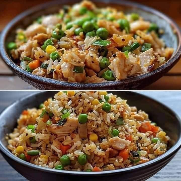 Garlic Chicken Fried Rice