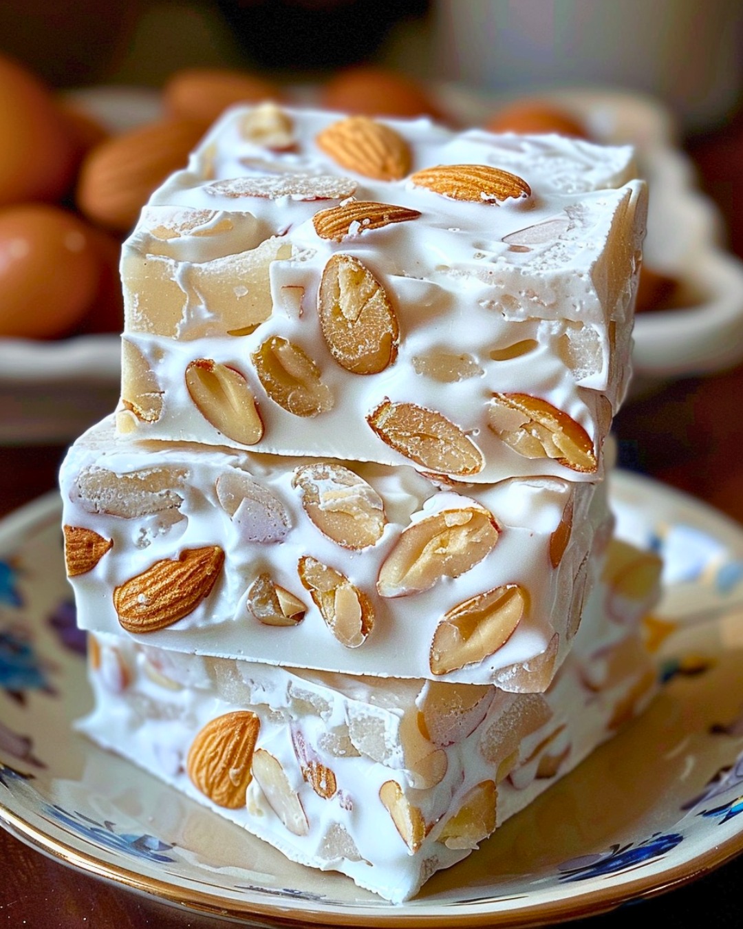 Homemade Almond Nougat