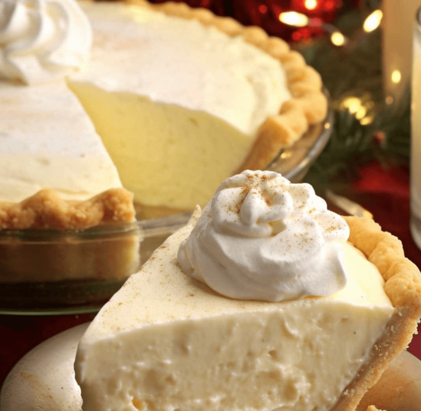 No-Bake Eggnog Pie