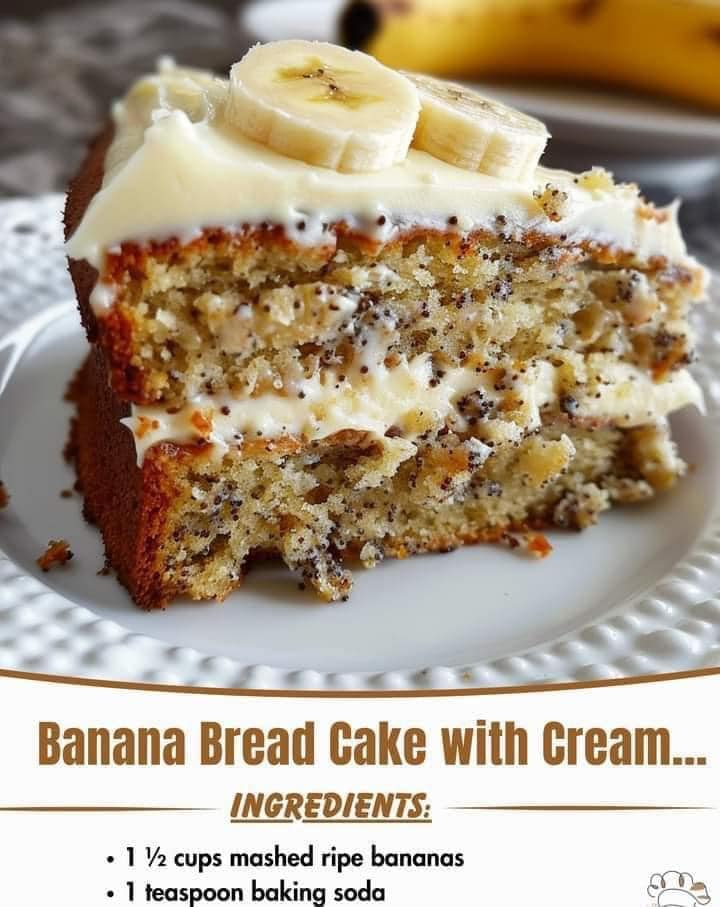 Banana Bread Cake with Cream Cheese Frosting