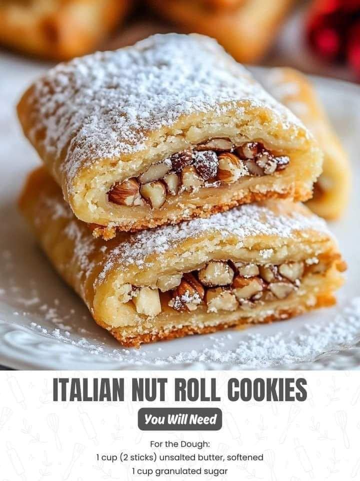 Italian Nut Roll Cookies