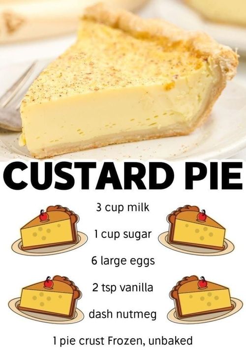 Grandmas Coconut Custard Pie