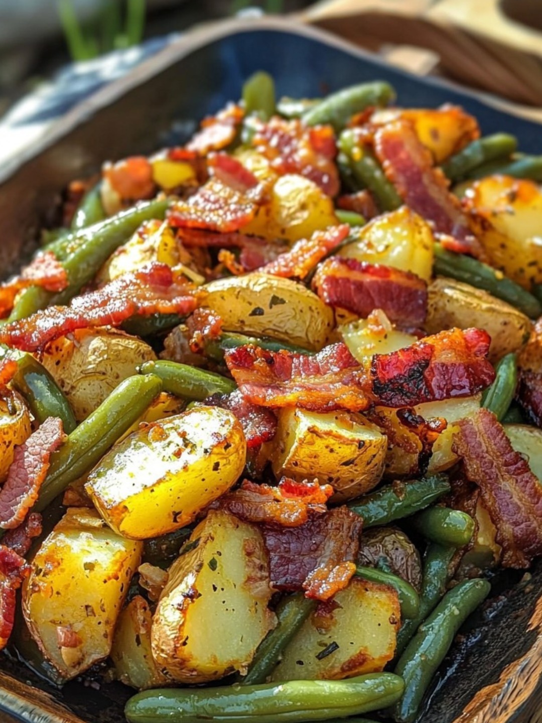 Country Ranch Green Beans ‘n Potatoes with Bacon