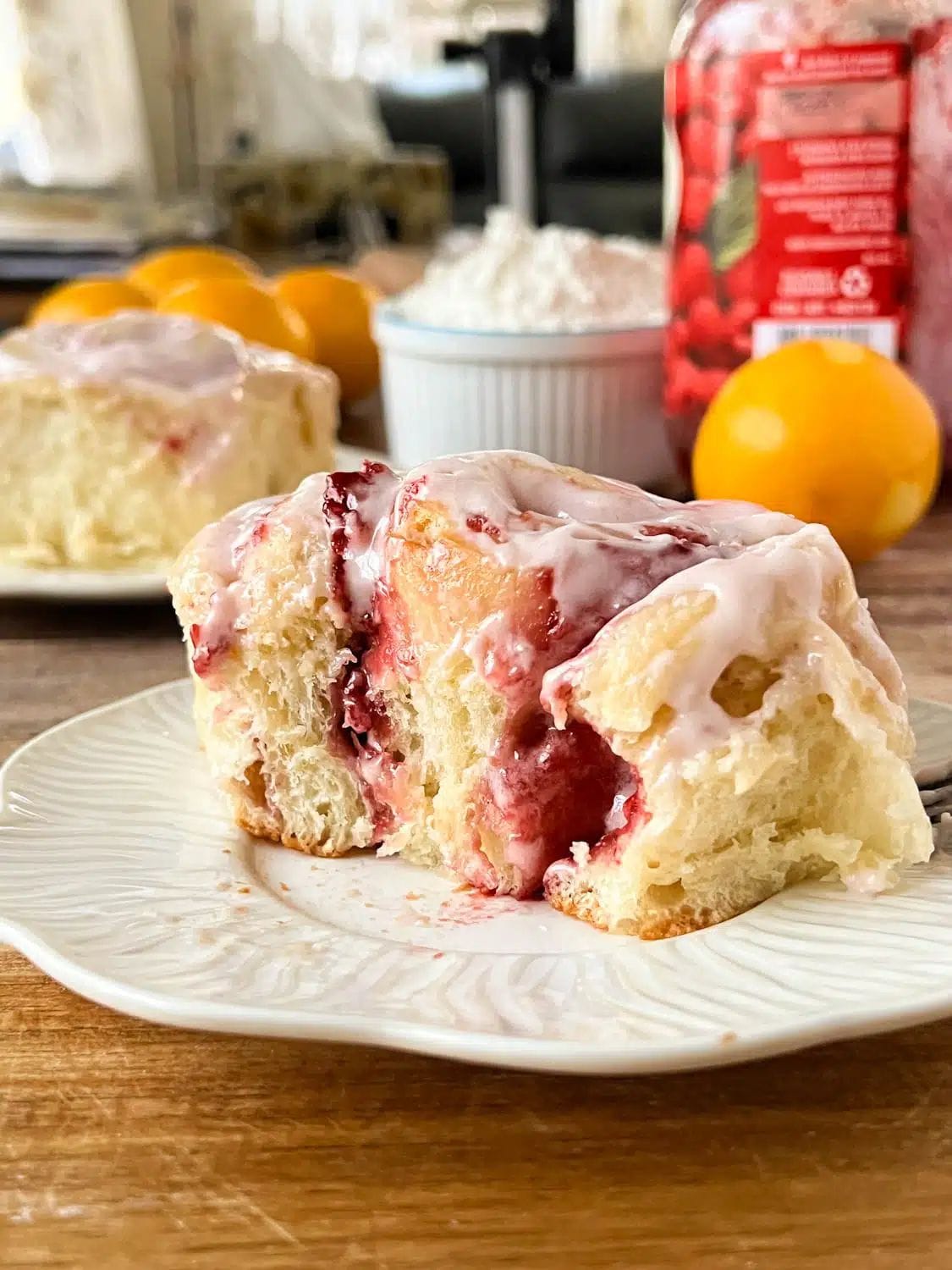 Raspberry Lemon Rolls