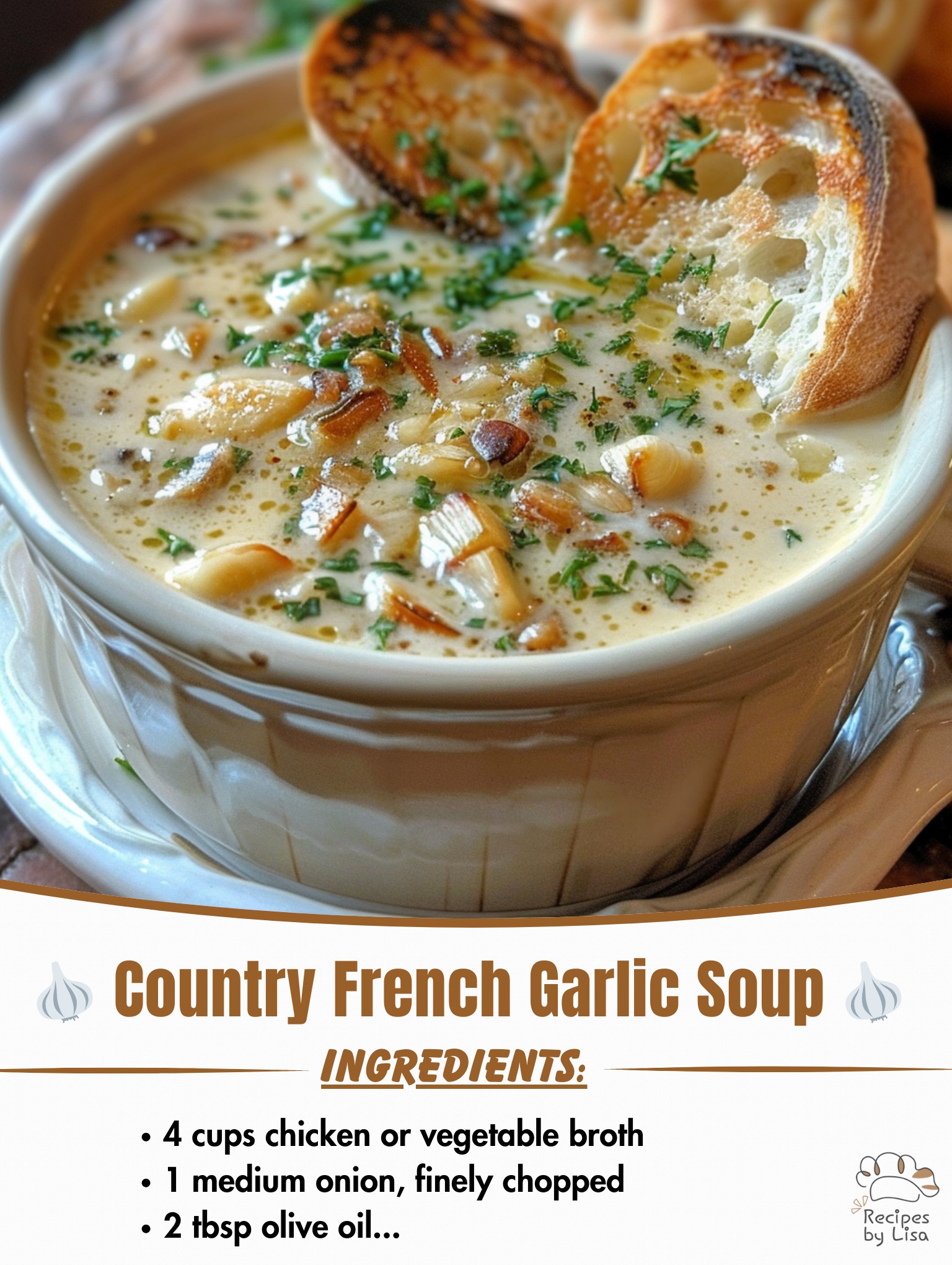 Country French Garlic Soup