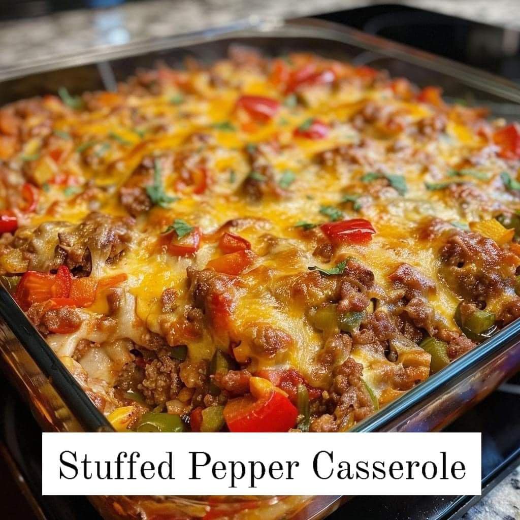 Taco Stuffed Pepper Casserole