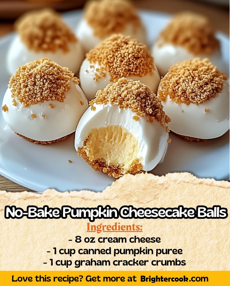 No-Bake Pumpkin Cheesecake Balls