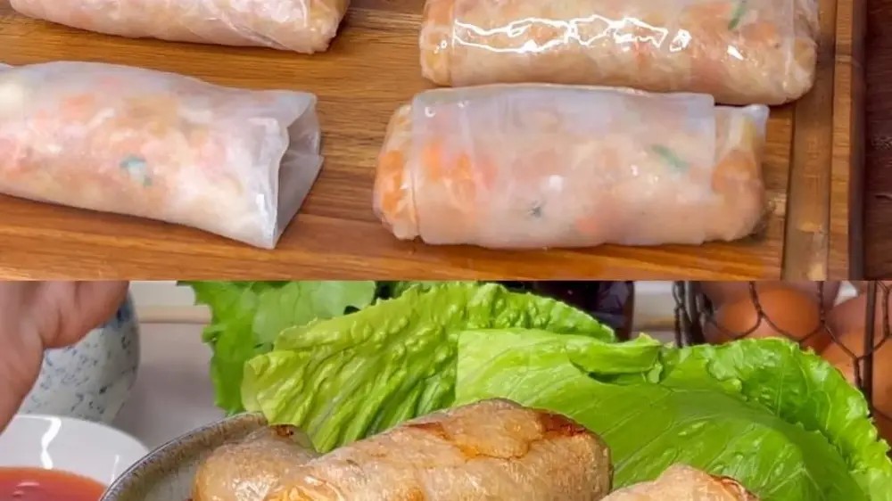 Fresh Chicken and Vegetable Spring Rolls: A Light and Flavorful Delight